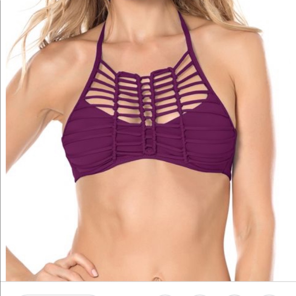 Becca high neck bikini top